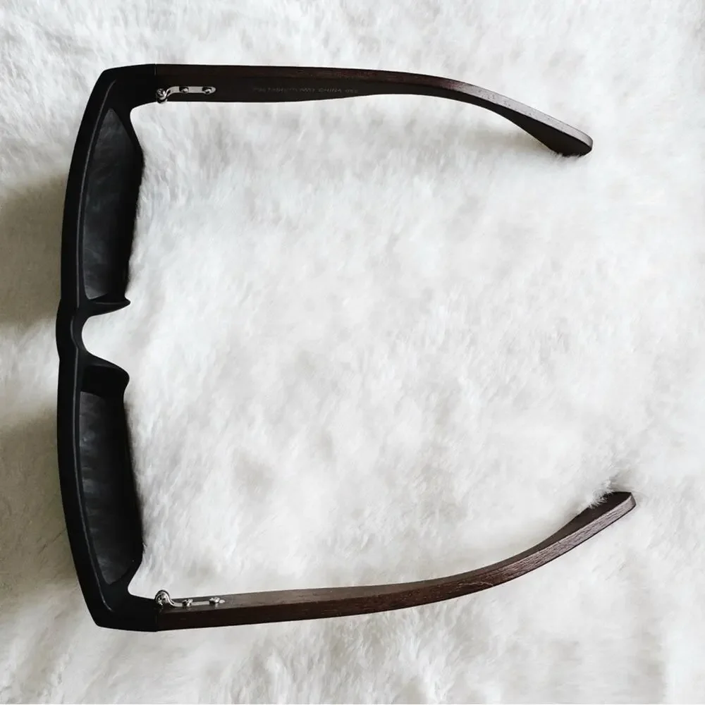 Jensen Orange & Dark Wood Sunglasses